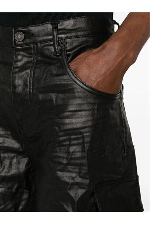 Shorts a gamba ampia nero PURPLE BRAND | P022HSCB224BLACK